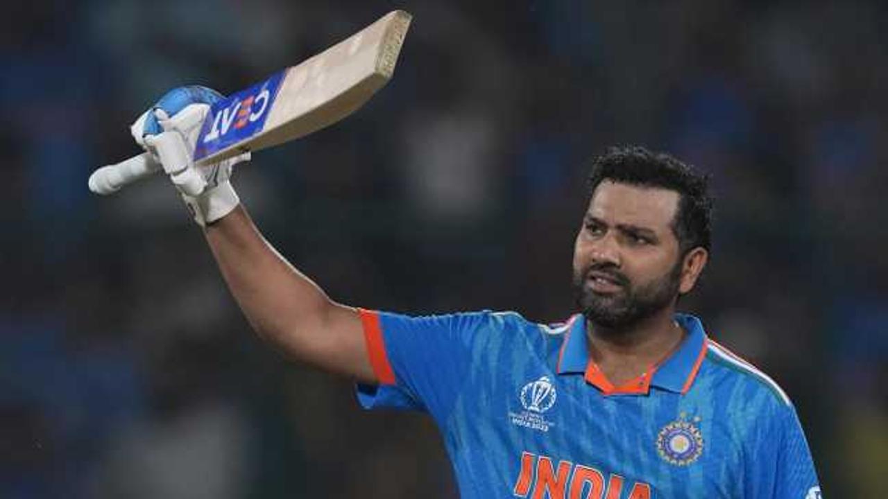 Rohit Sharma celebrates after 31st ODI ton