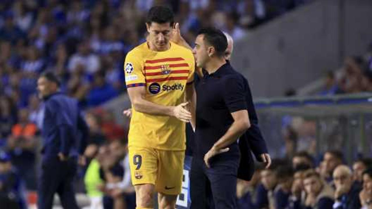 Robert Lewandowski in action for FC Barcelona