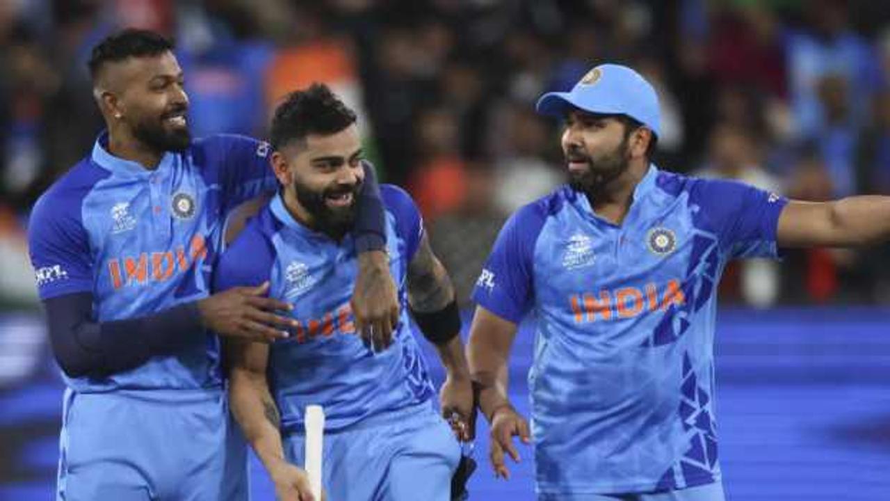  Hardik Pandya, Virat Kohli and Rohit Sharma