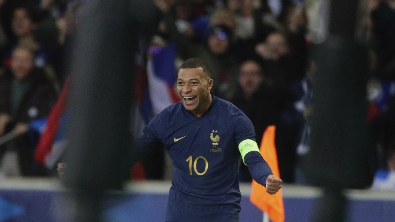 Kylian Mbappe in action for the France national Football Team