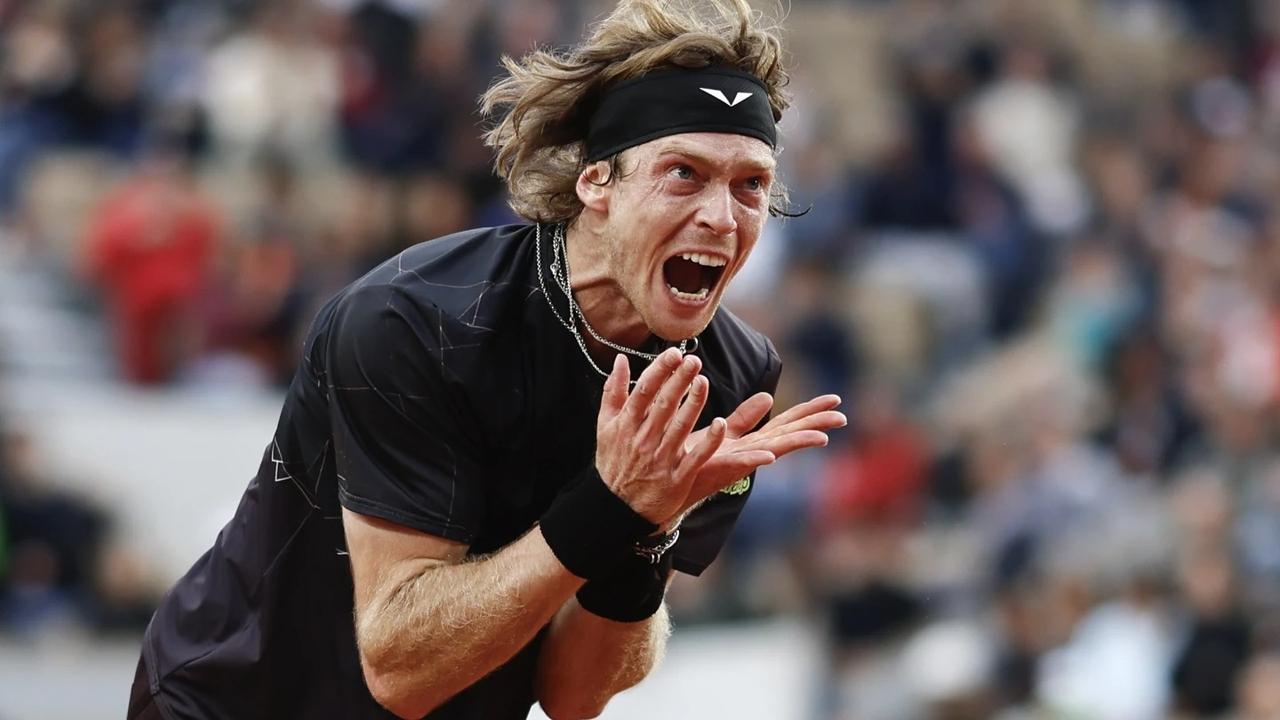 Sixth-seeded Andrey Rublev berated his own behavior after he was knocked out of the French Open by Matteo Arnaldi 7-6 (6), 6-2, 6-4 in the third round on Friday.