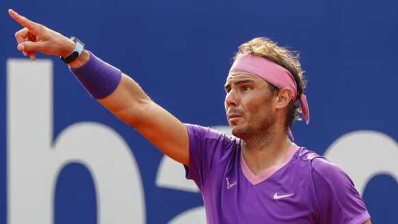 Rafael Nadal during a tennis match