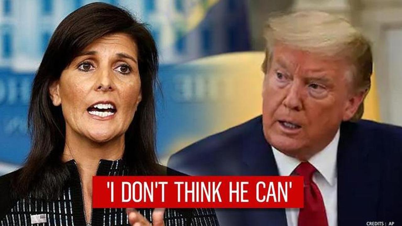 'He's let us down': Nikki Haley says Trump can't run for presidency again