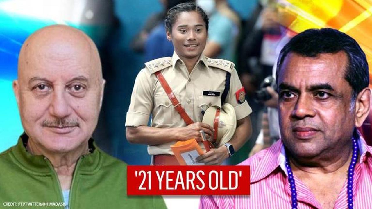 'Hima Das my hero', says Anupam Kher; Paresh Rawal highlights 'age 21' over DSP induction... please assign