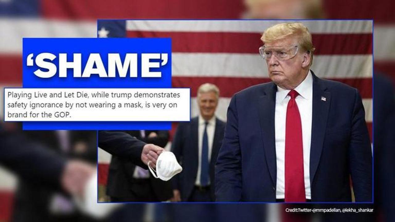 'Live and Let Die': Netizens furious as Trump visits mask factory without wearing a mask