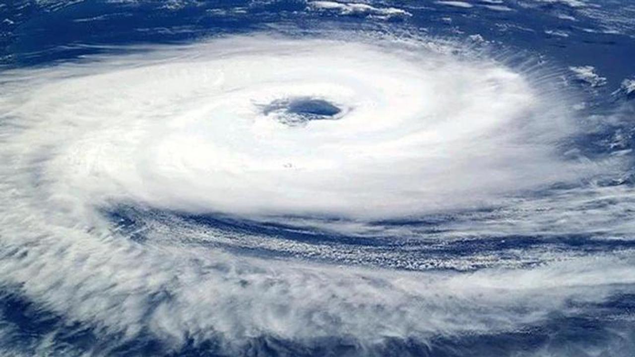 Strong typhoon over south Japan