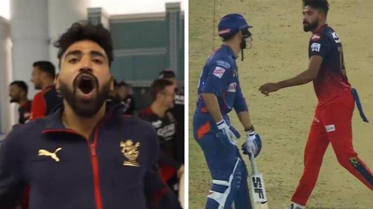 LSG vs RCB: Mohammed Siraj obscene gesture after Kohli Gambhir fight