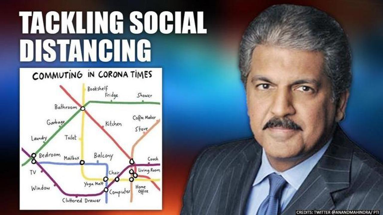 Anand Mahindra is giving metro style names to parts of his home amid COVID-19 lockdown