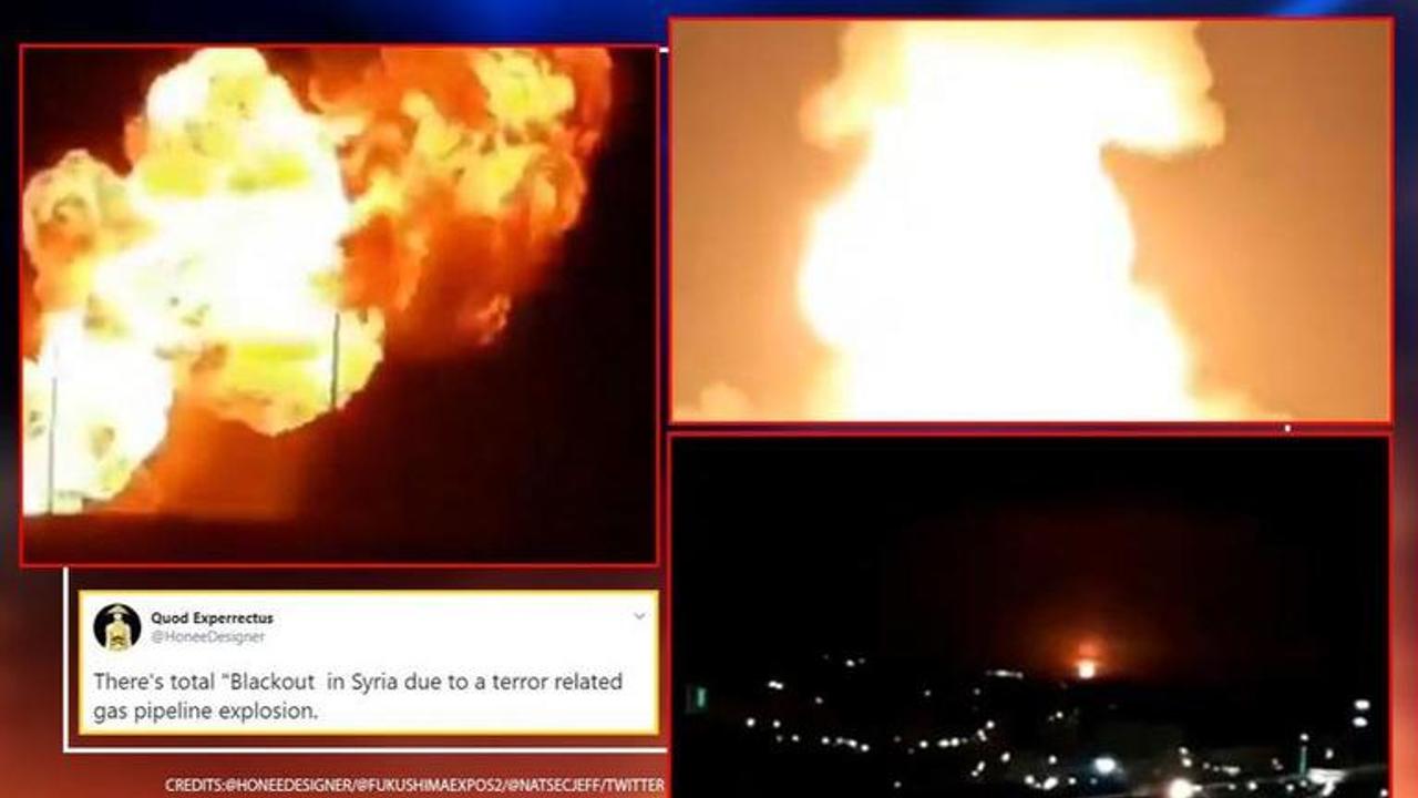 Syria Pipeline explosion causes blackout