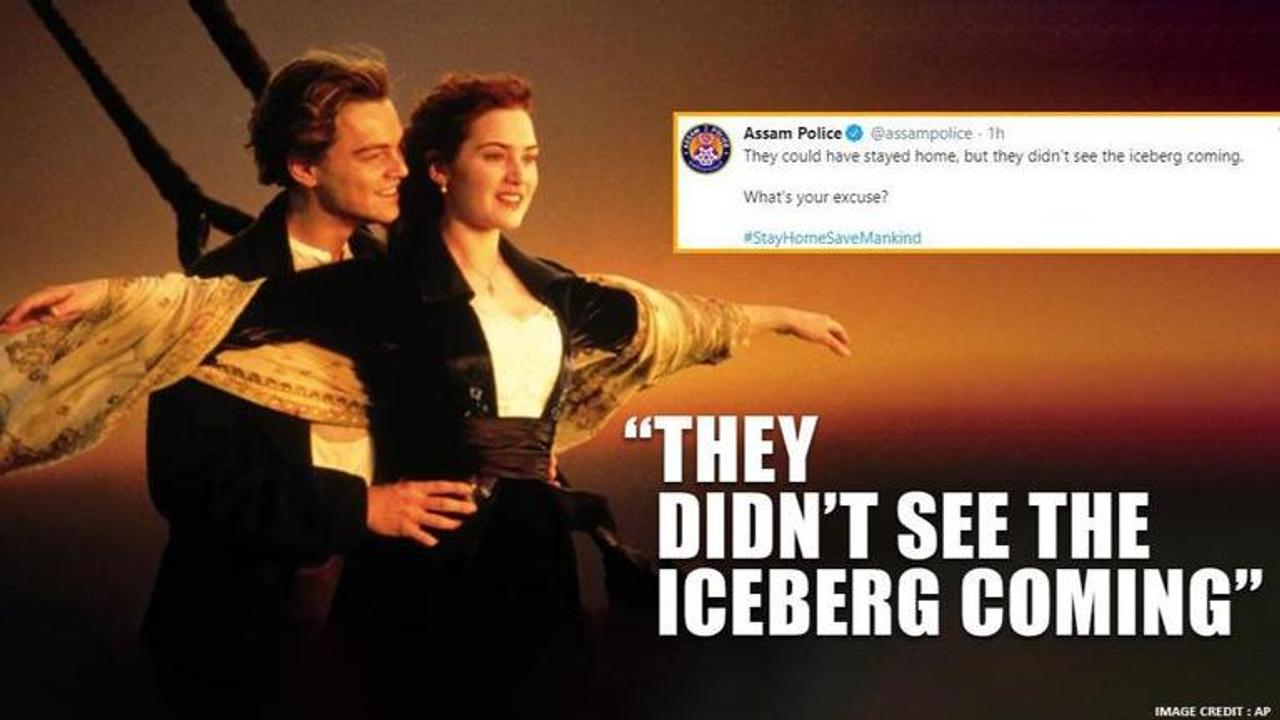 'Titanic's iconic scene gets a twist to highlight social distancing, courtesy Assam Police