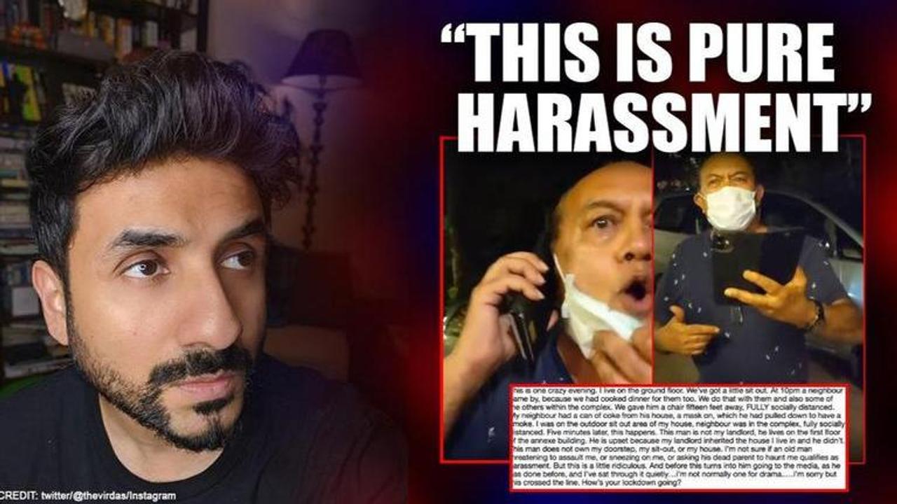 Vir Das' neighbour 'sneezes' on him, threatens to hit in ugly spat; celebs demand action