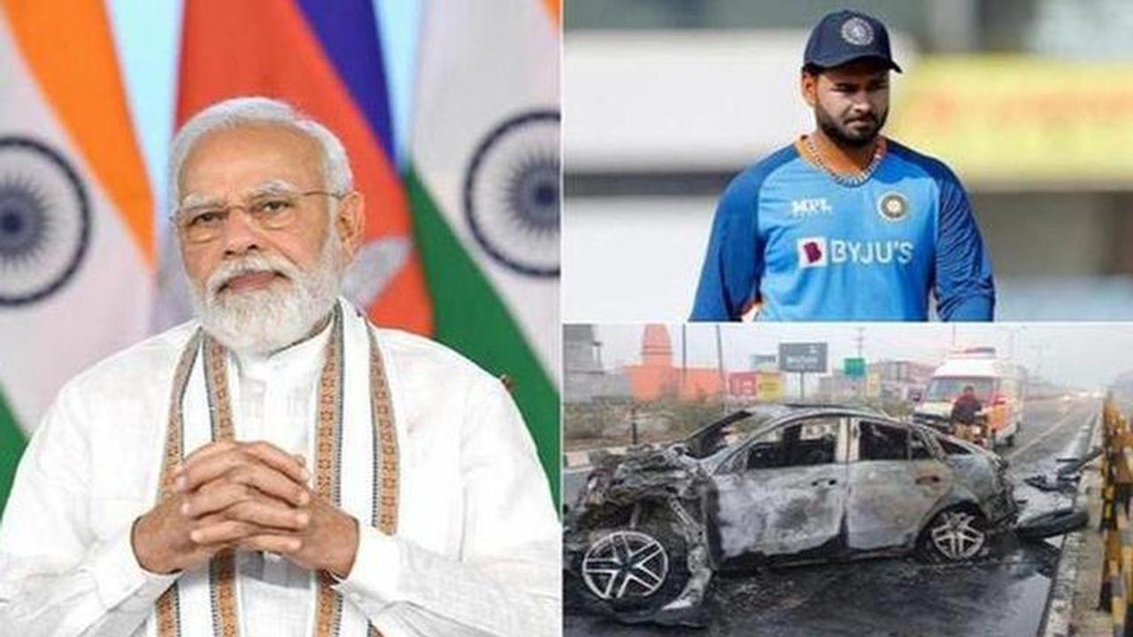 PM Modi, Rishabh Pant, Narendra Modi, Rishabh Pant accident, risbhabh pant car accident, rishabh pant accident, narendra modi rishabh pant