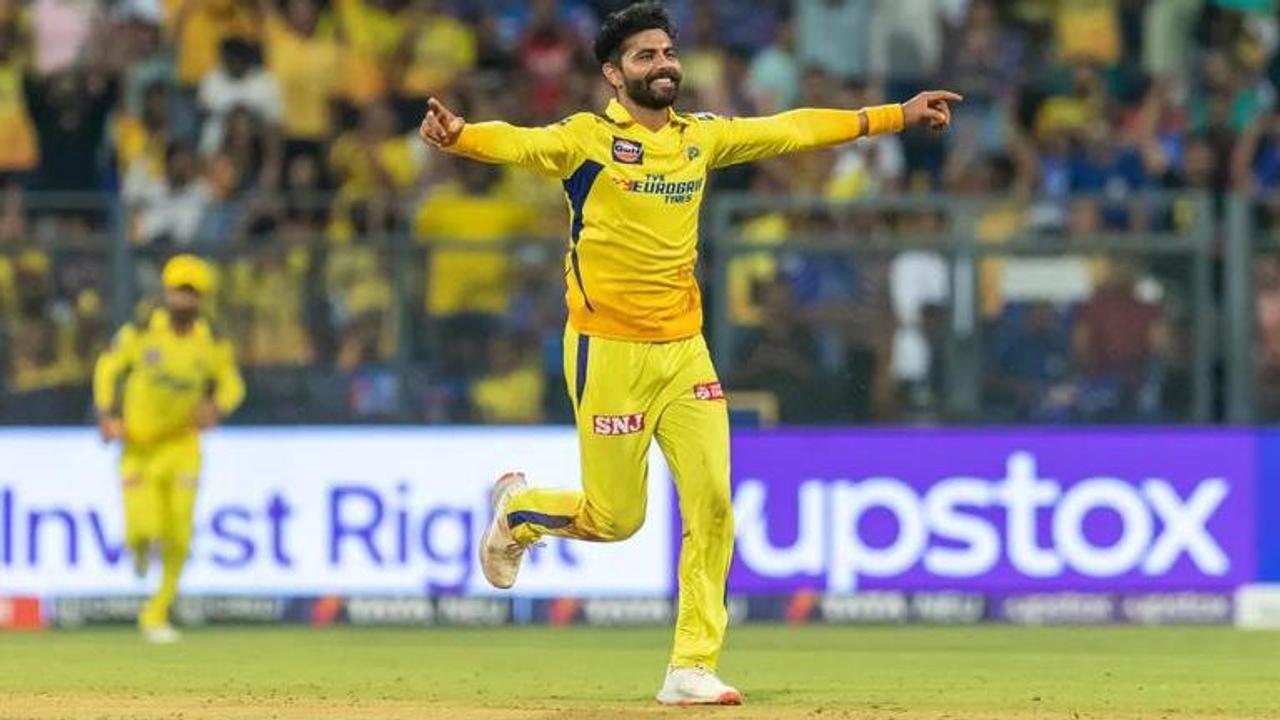 Ravindra Jadeja in action