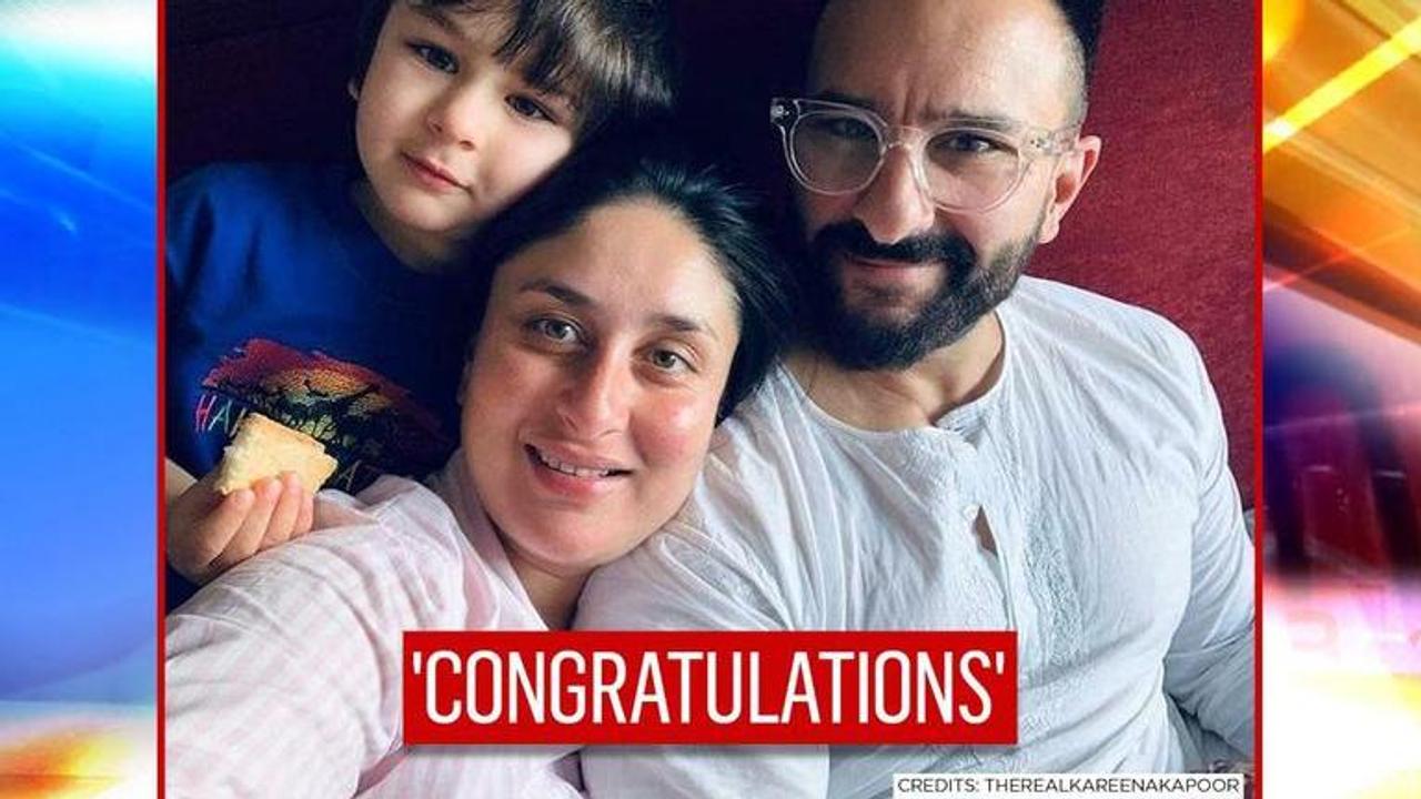 Celebrities congratulate Bollywood couple Kareena & Saif on their newborn child