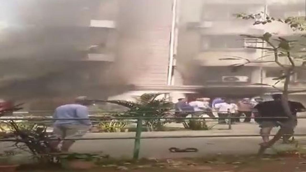 Fire at building in Mumbai