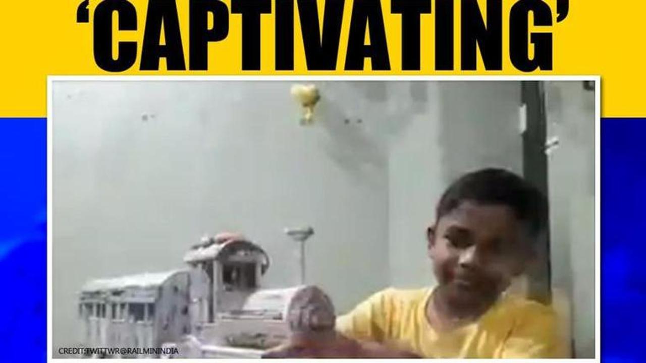 Kerala: 12 year old makes train model with paper, Railway ministry applauds