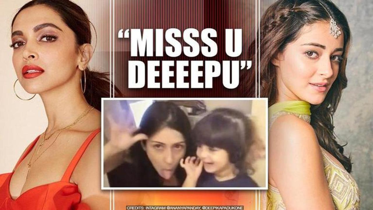 Deepika Padukone drops cute reply on co-star Ananya's video, latter says 'miss you Deepu'