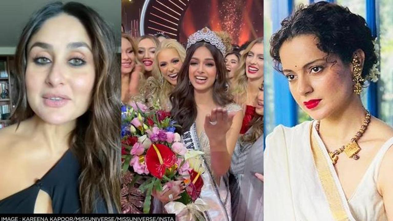 Kangana Ranaut, Kareena Kapoor, Harnaaz Sandhu, Miss Universe 2021, Harnaaz Sandhu crowned Miss Universe