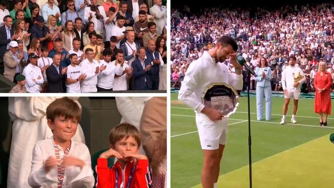 Novak Djokovic delivers classy speech after losing to Alcaraz in Wimbledon final- WATCH