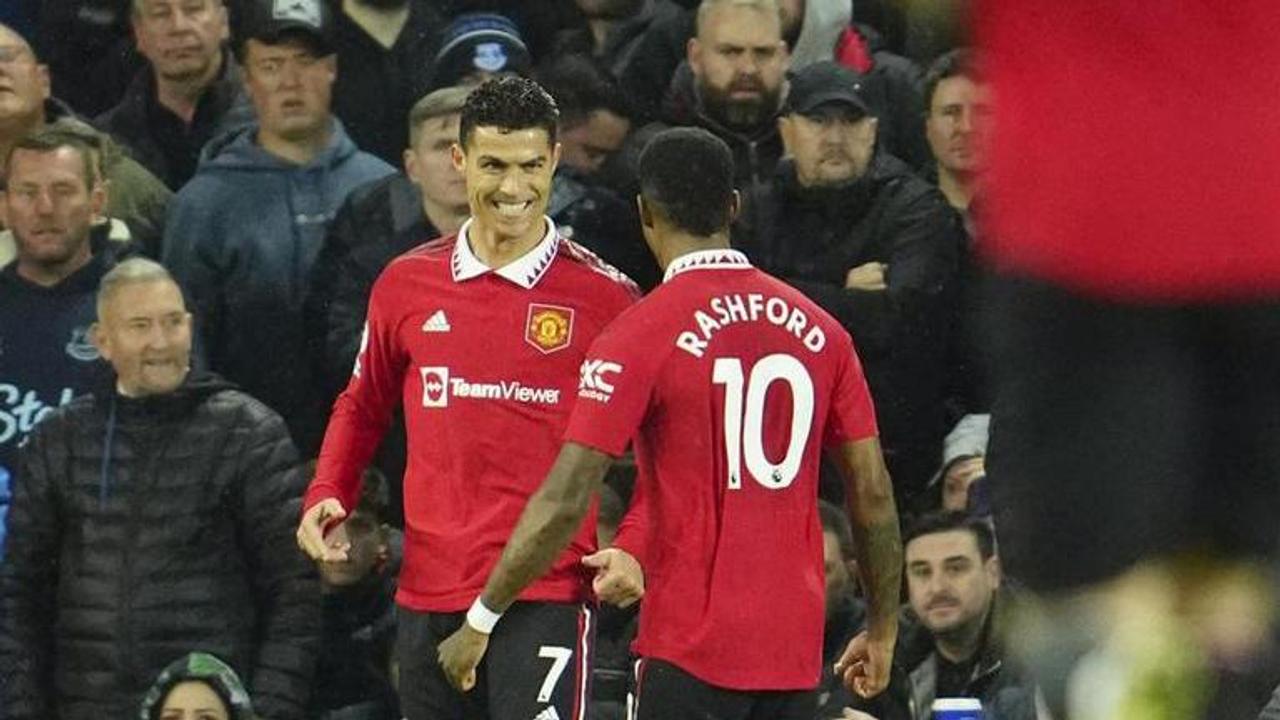 Cristiano Ronaldo and Marcus Rashford