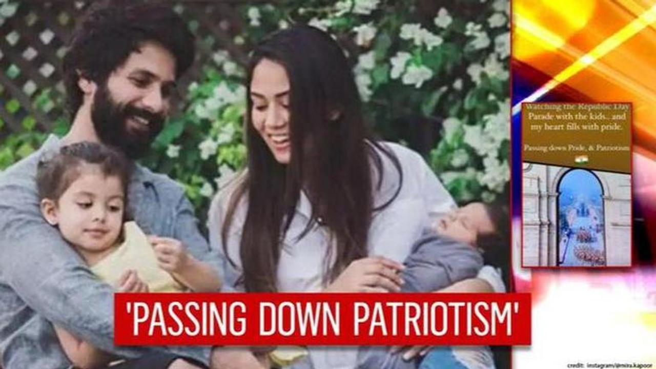 Shahid Kapoor's wife Mira 'filled with pride' on watching Republic Day parade with kids