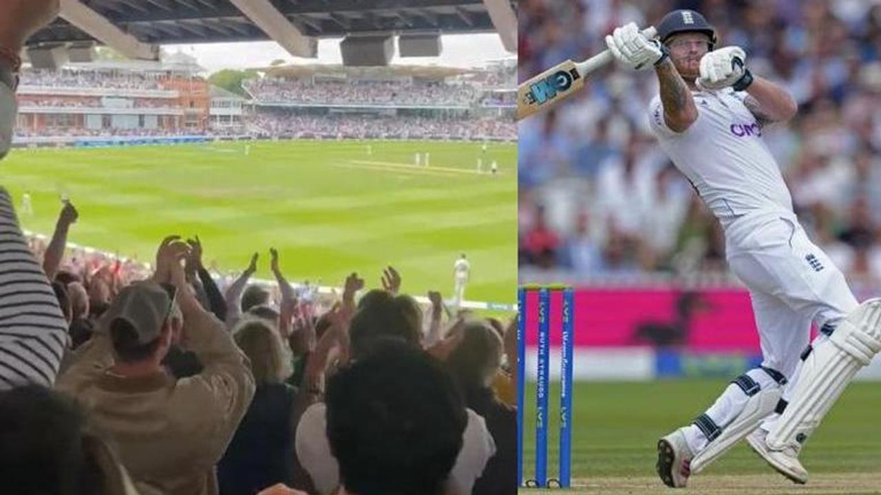 WATCH: Lord's erupts with joy as Ben Stokes slams hundred