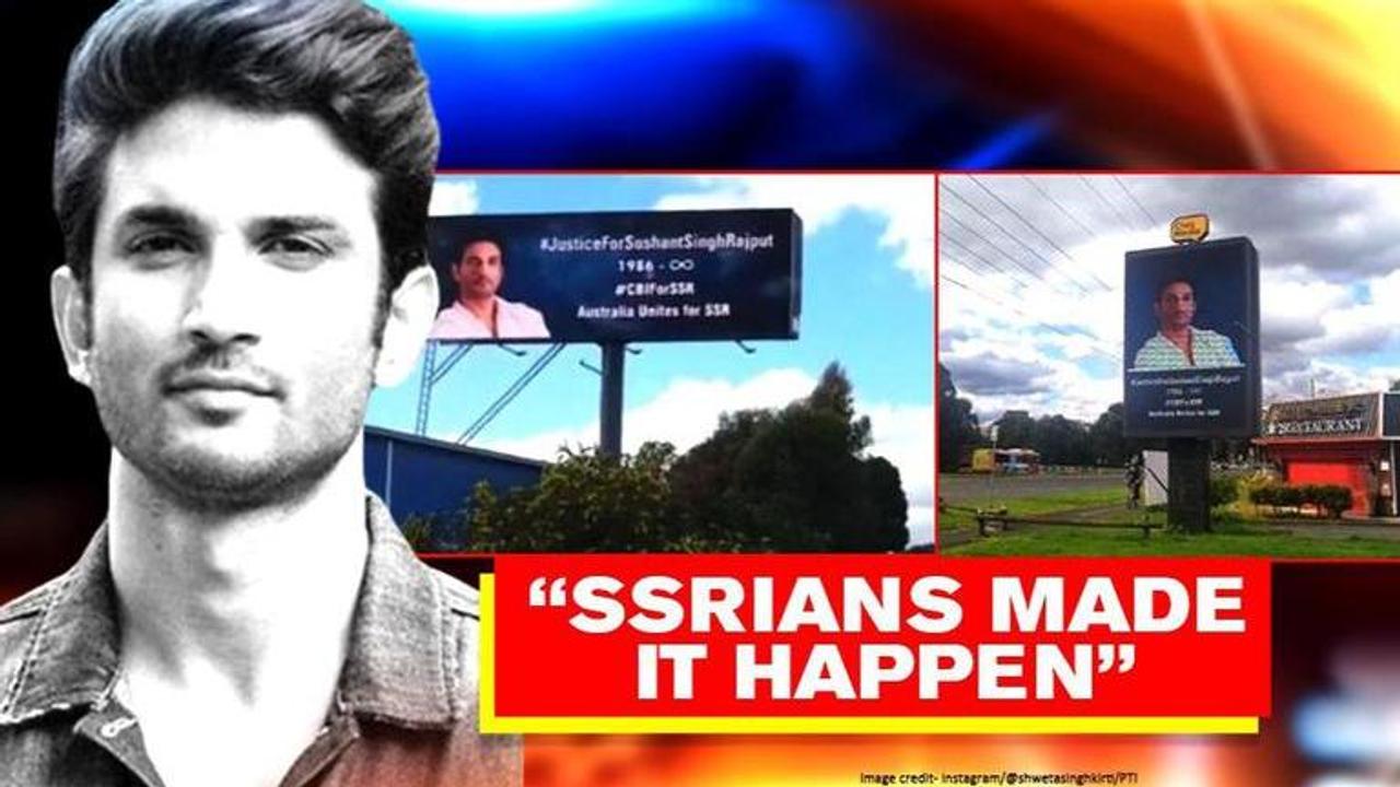 Sushant billboards put up in Australia, sister says 'they want their screams to be heard'