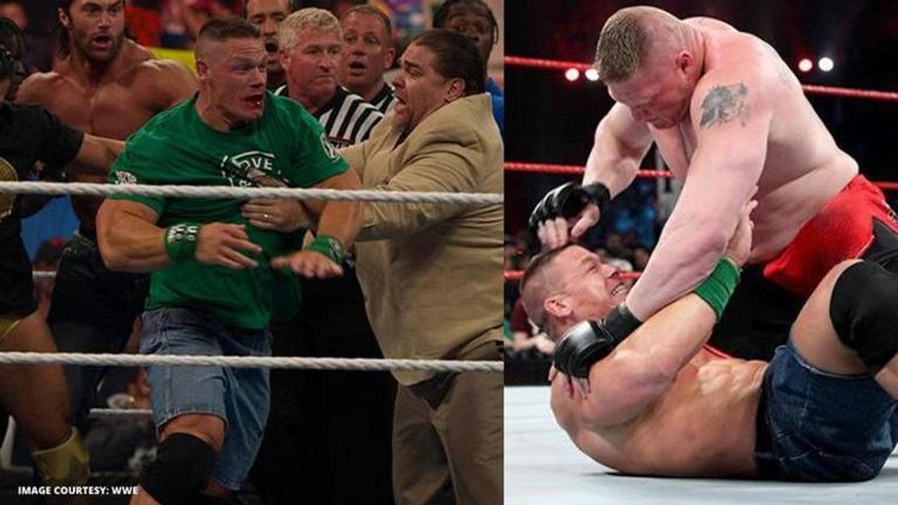 Brock Lesnar and John Cena