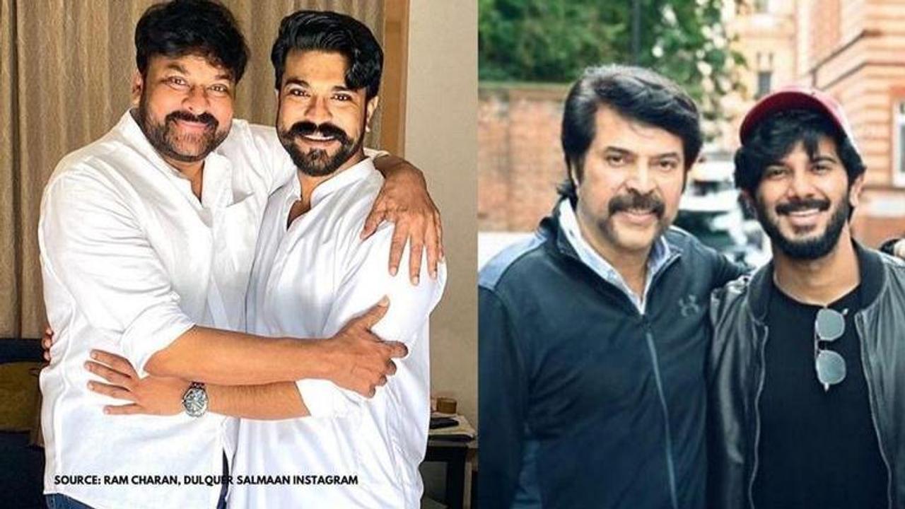 Chiranjeevi and Ram Charan