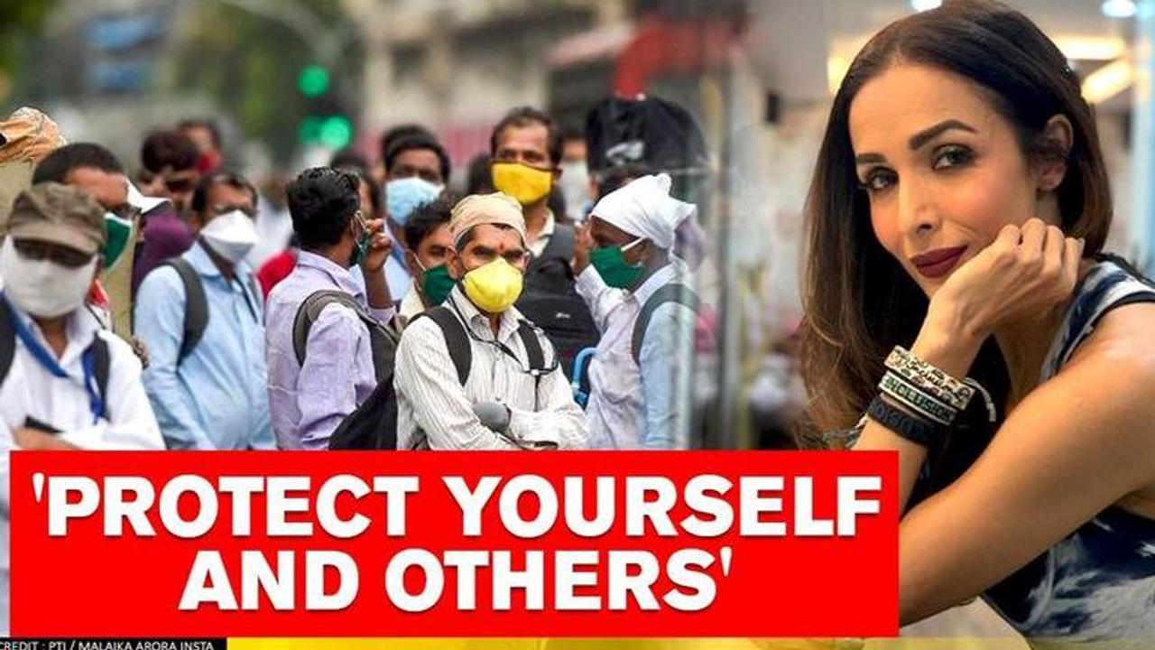 Malaika Arora demonstrates the correct way to wear a mask in new post; Check post