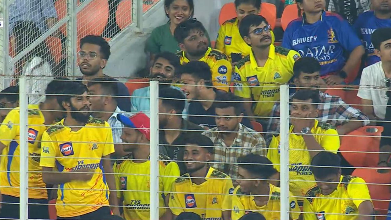 CSK fans at RR vs RCB