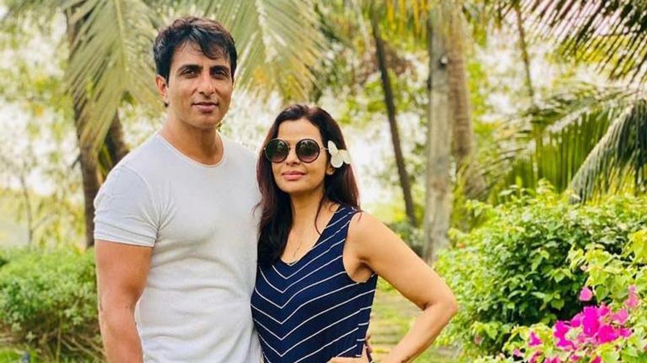 Sonu Sood takes a break from work, spends quality time with friends and family in Alibagh