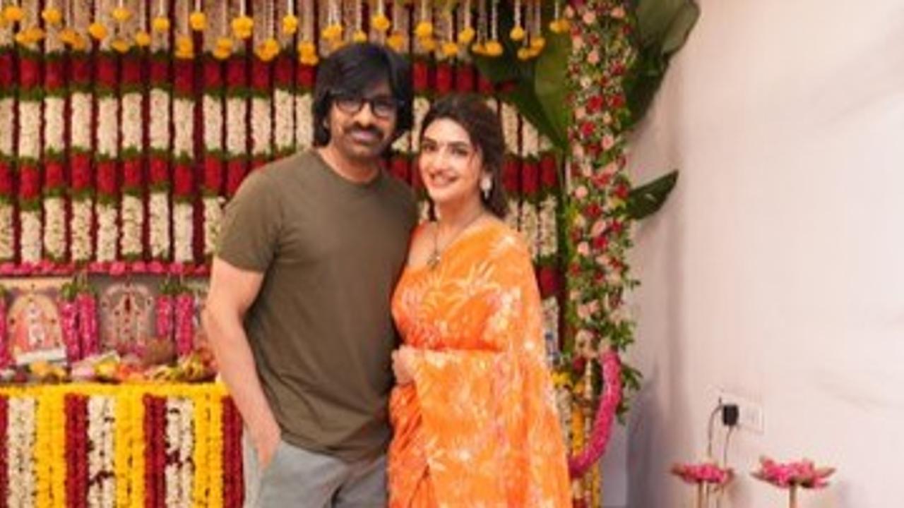 Ravi Teja with Sreeleela