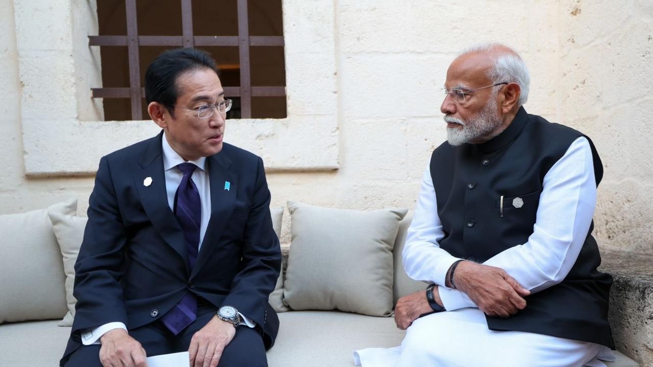 Prime Minister Narendra Modi and Japanese PM Fumio Kishida