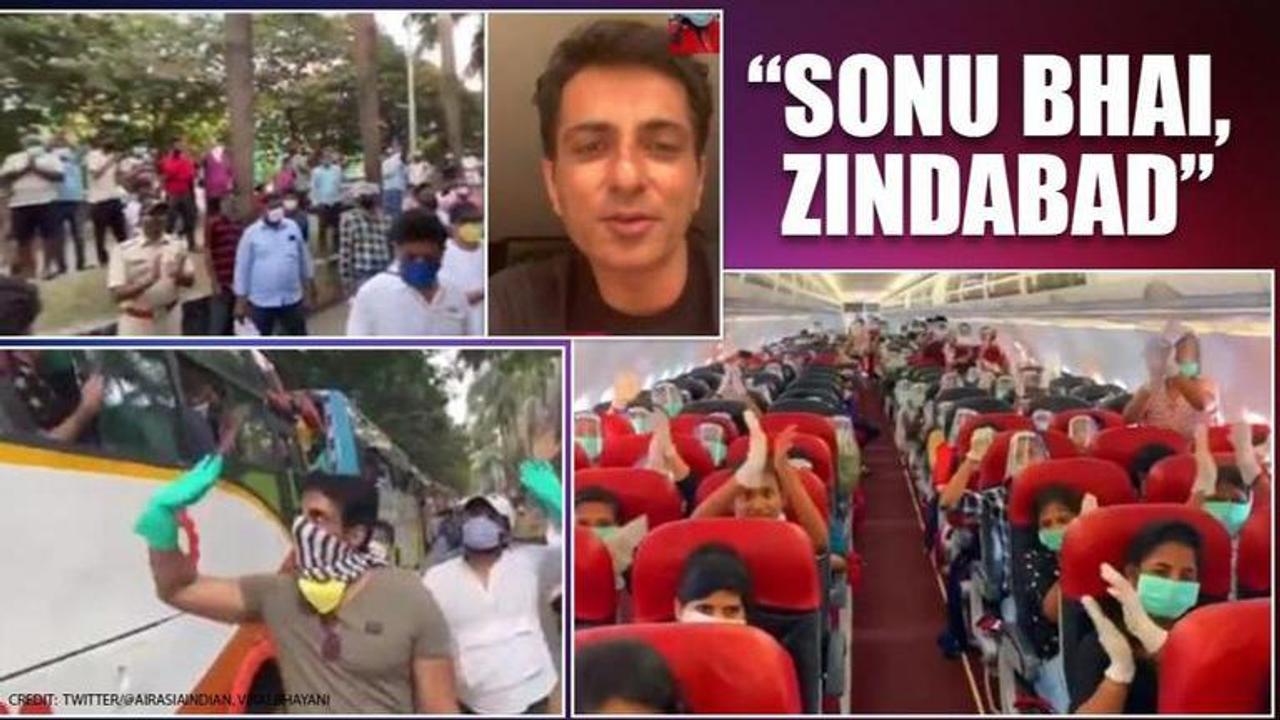 WATCH: Airlifting 147 girls or seeing off migrants in buses, Sonu Sood gets claps galore