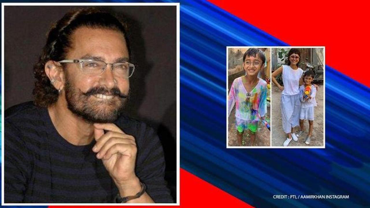 Holi: Aamir Khan conveys festive greetings with heartwarming pictures of Azad, Kiran Rao