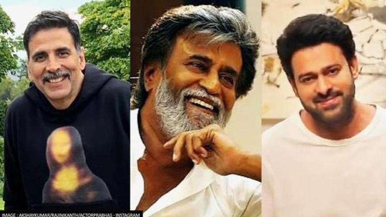 akshay kumar, Rajinikanth, Prabhas