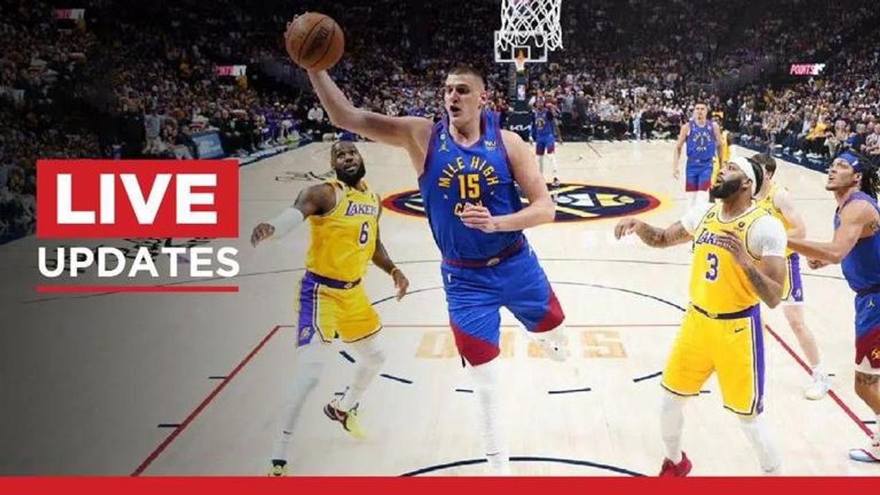 NBA conference finals Nuggets vs Nuggets game 2 live score Lebron James Nikola Jokic