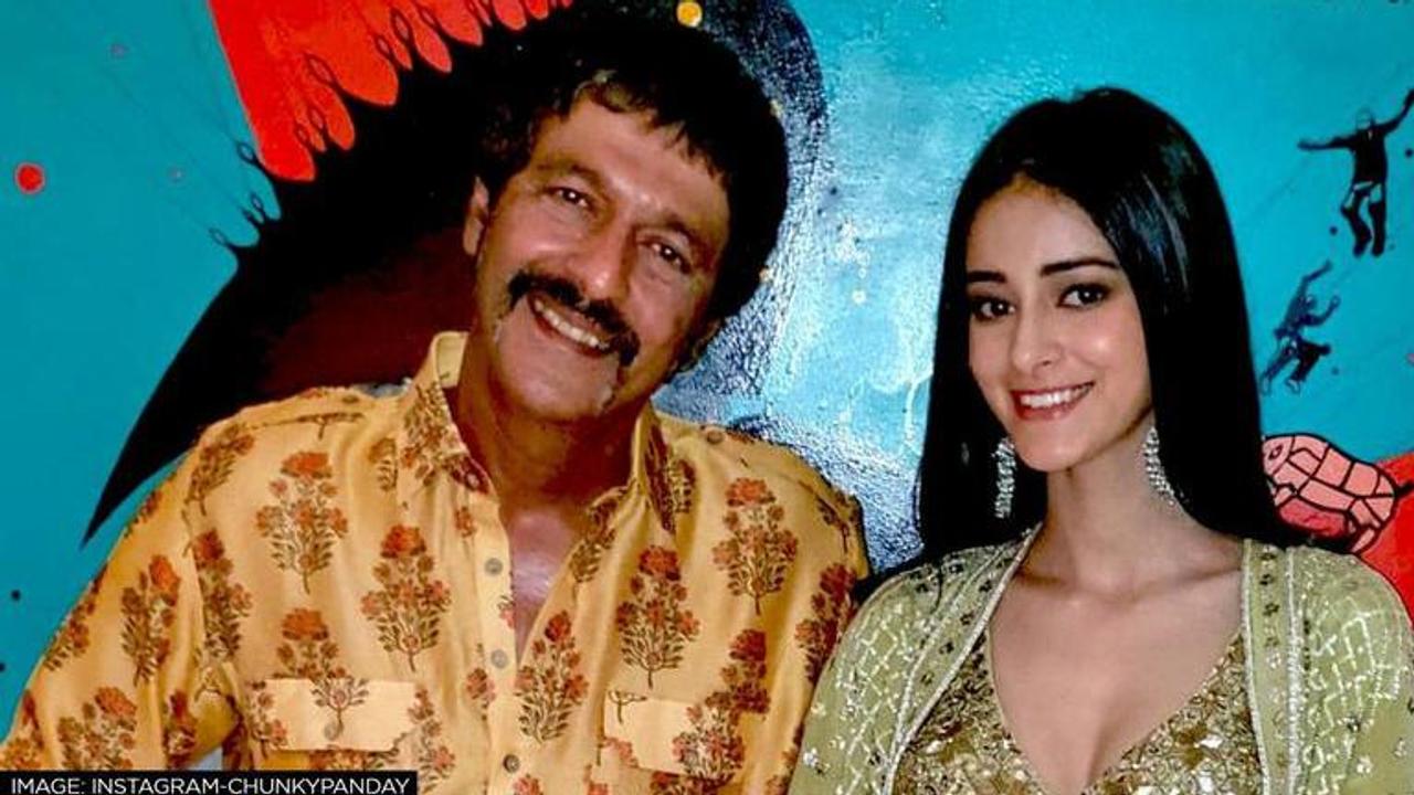 Ananya Panday and Chunky Pandey