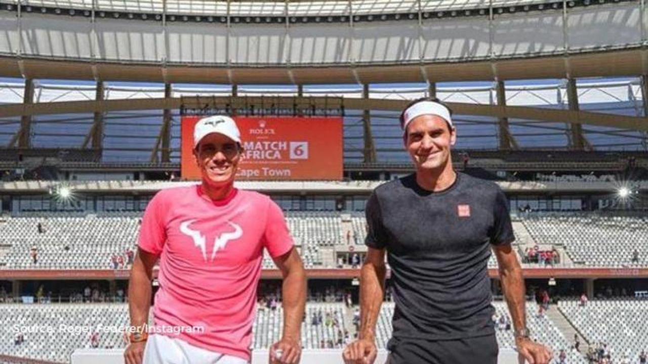 Rafael Nadal and Roger Federer