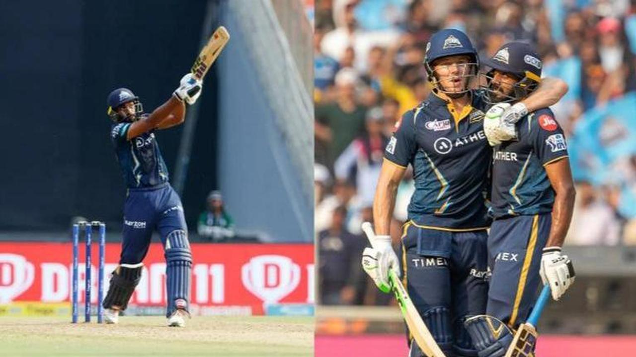 GT vs KKR, VIjay SHankar, Shardul Thakur, Vijay SHankar sixes