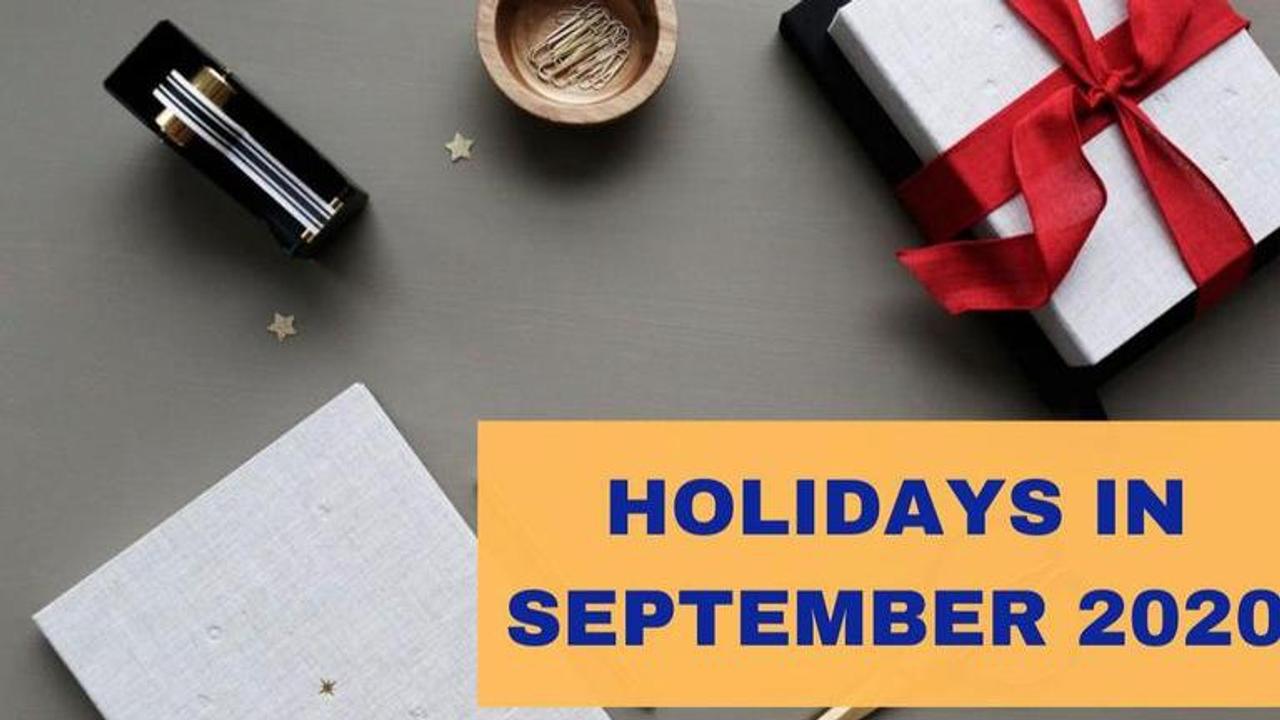 holidays in september 2020