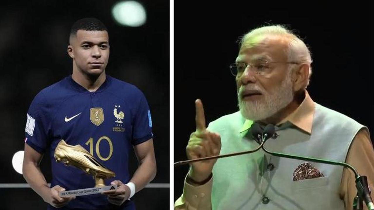 PM Modi, Kylian Mbappe