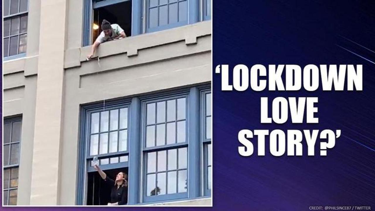 COVID-19: Video of budding romance amid lockdown shared on Twitter, netizens impressed