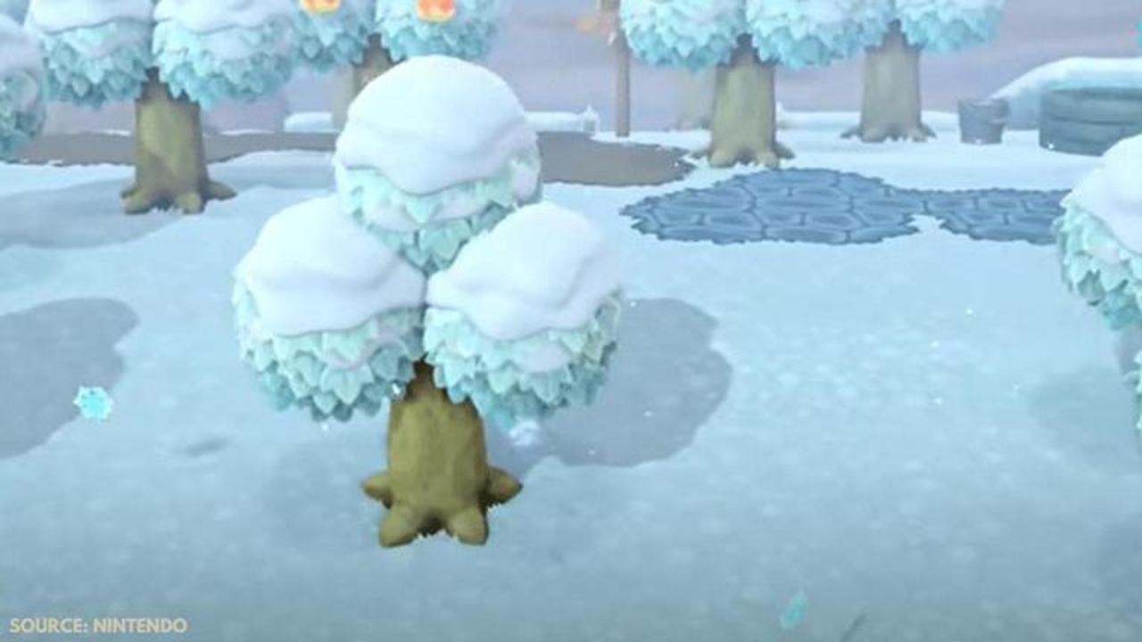 Snowflakes in Animal Crossing