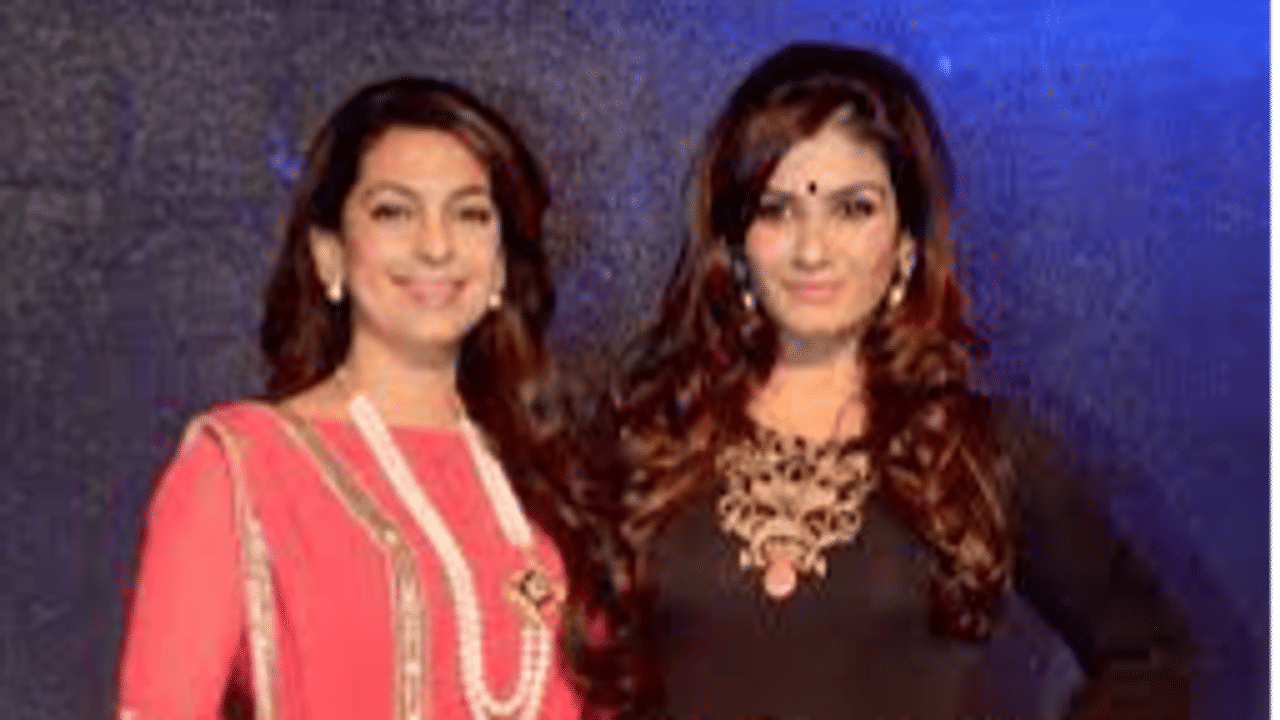 Raveena and Juhi