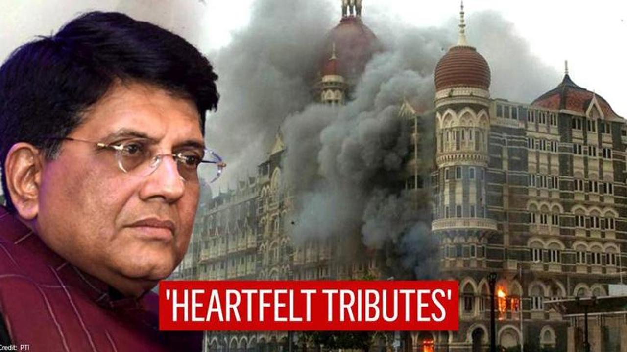 Piyush Goyal pays tribute To 26/11 Mumbai Terror Attack Victims, salutes Mumbaikars