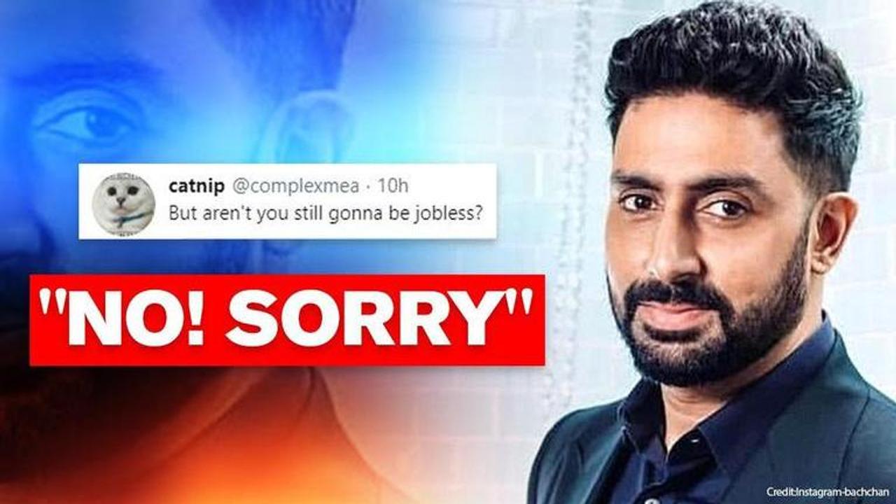 Abhishek Bachchan gives graceful responses to 'jobless' jibes, 'hash' request from trolls