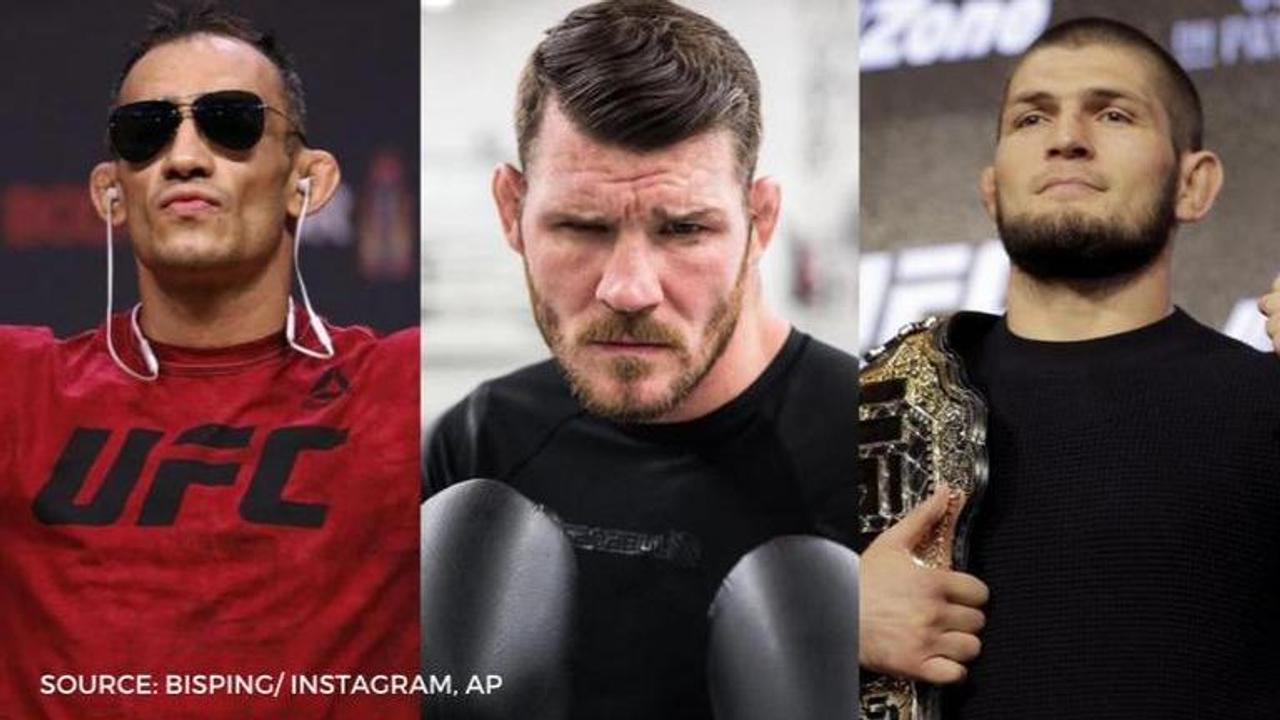 Tony Ferguson, Michael Bisping and Khabib Nurmagomedov