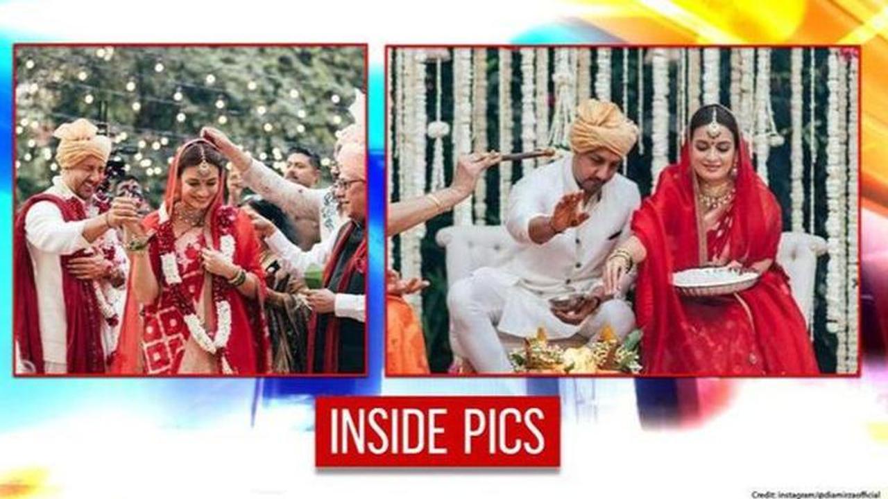 Dia Mirza drops 1st pics of wedding with Vaibhav Rekhi, calls it 'moment of completion'